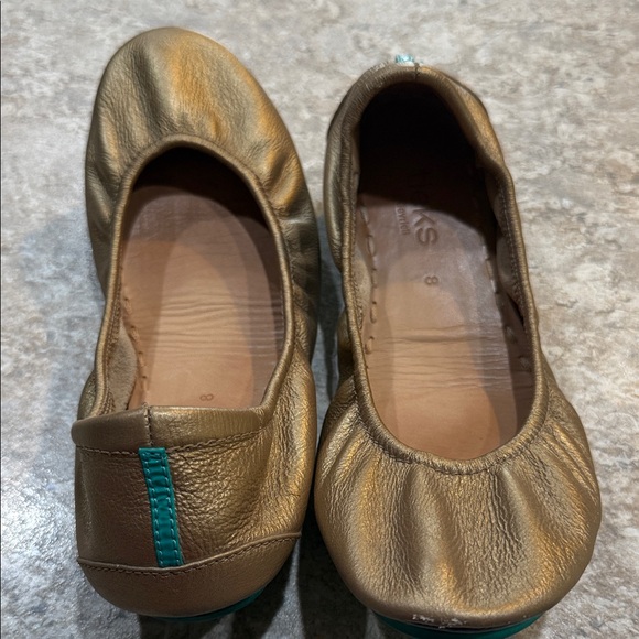 Tieks Gavrieli Metallic Gold Ballet Flats - Picture 4 of 10